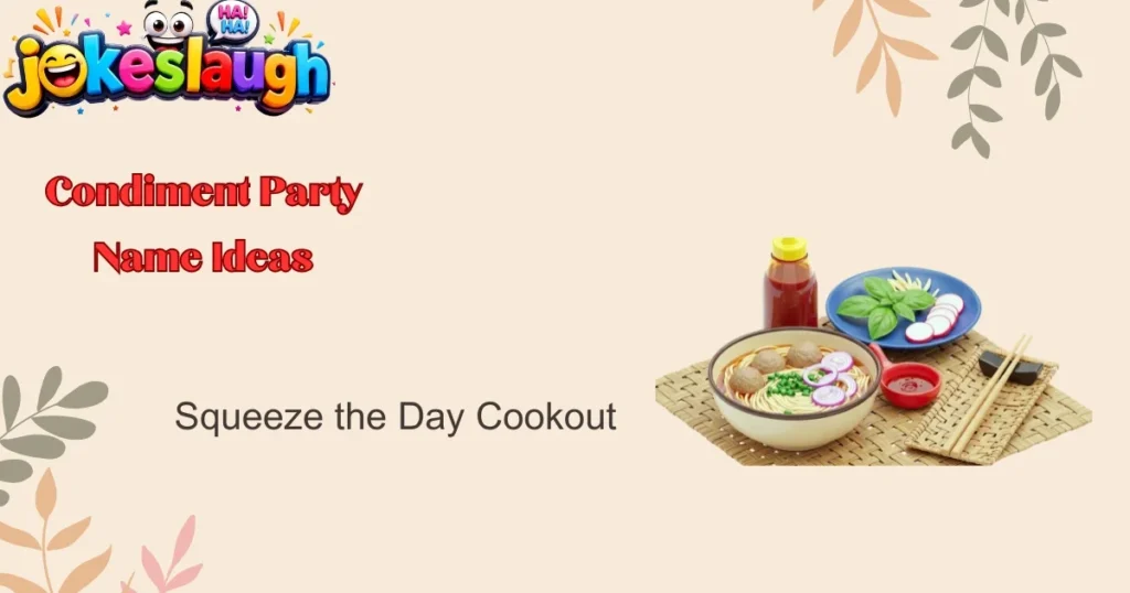 Condiment Party Name Ideas