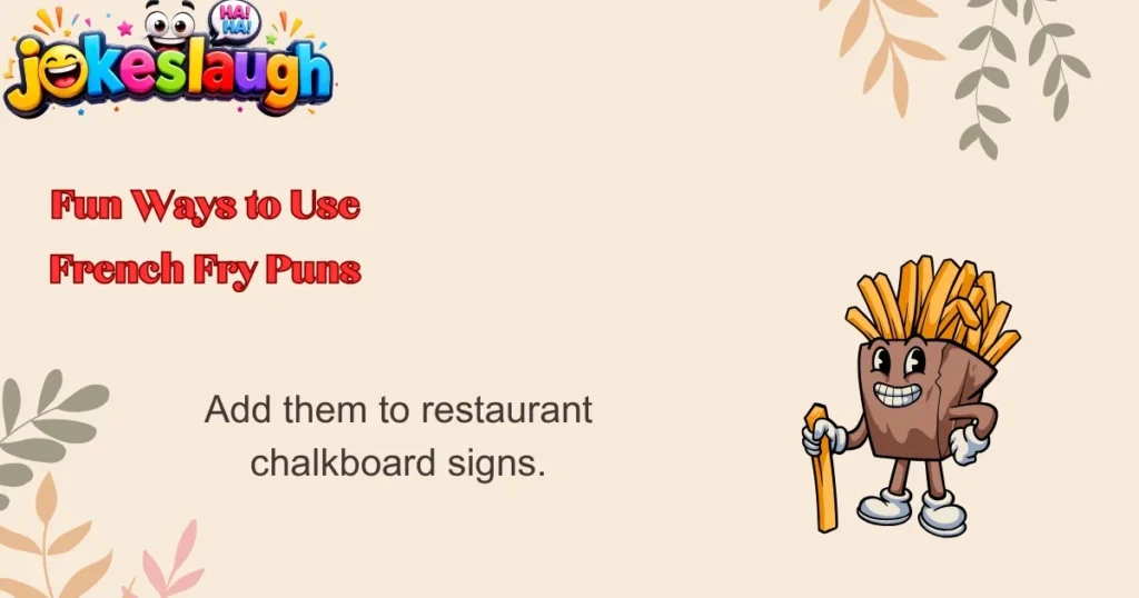Fun Ways to Use French Fry Puns