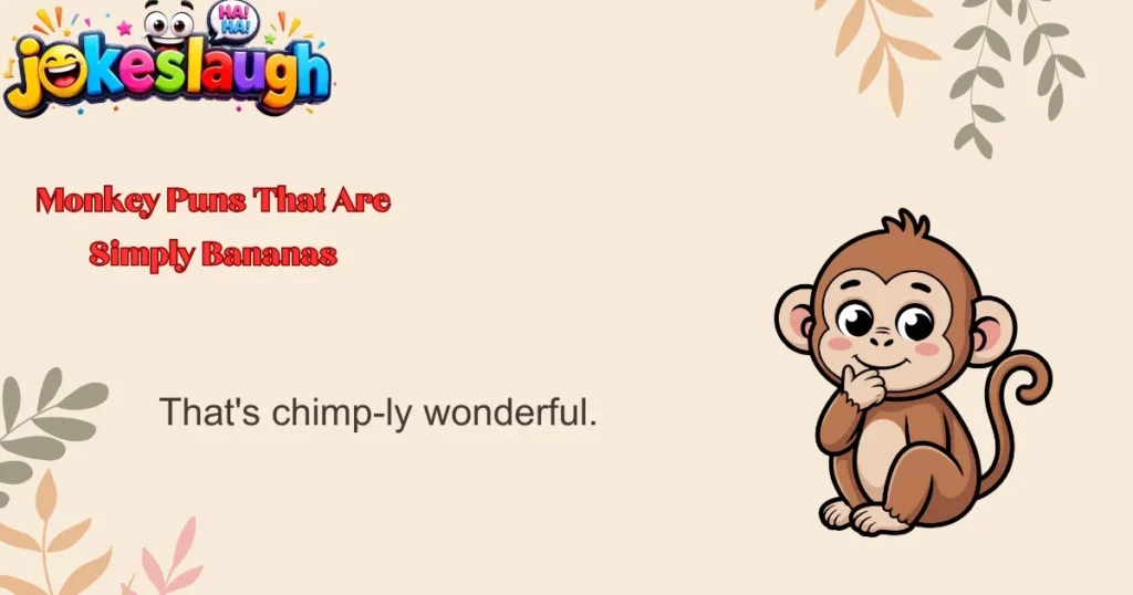 Monkey Puns That Are Simply Bananas