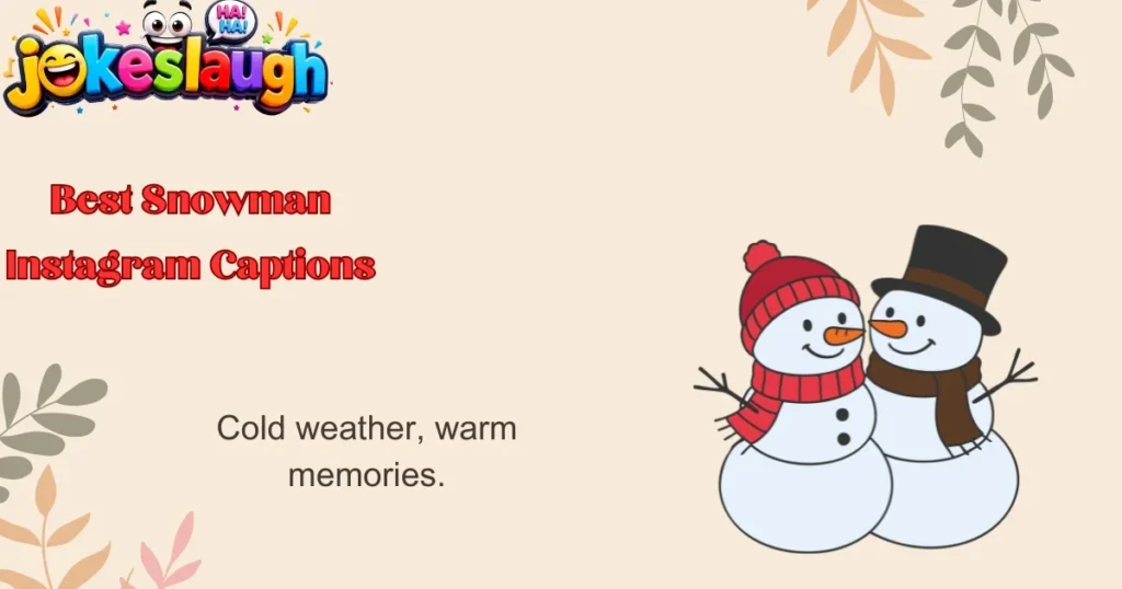 Best Snowman Instagram Captions