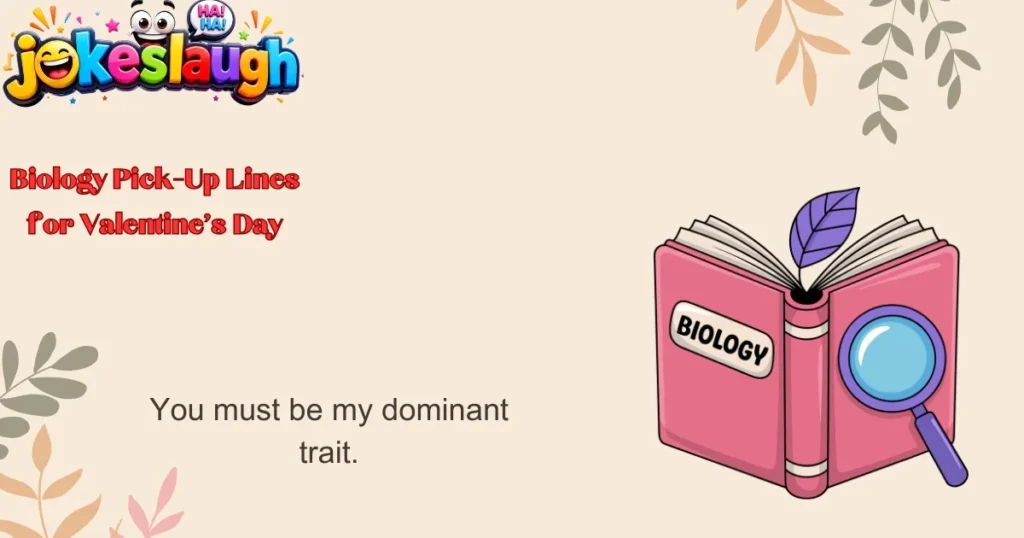 Biology Pick-Up Lines for Valentine's Day