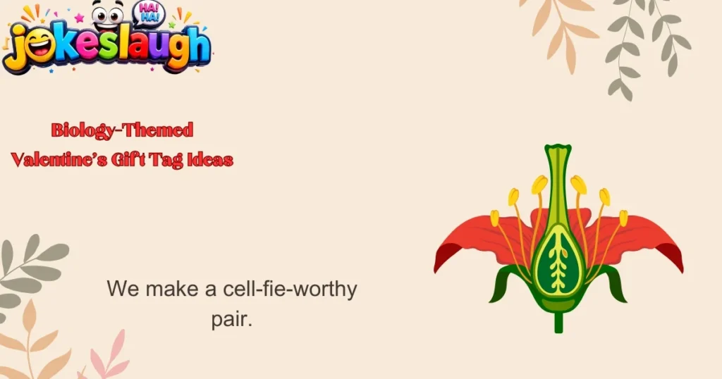 Biology-Themed Valentine's Gift Tag Ideas