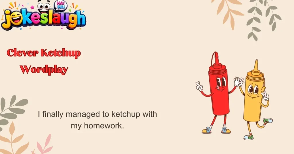 Clever Ketchup Wordplay