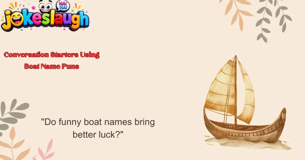 Conversation Starters Using Boat Name Puns