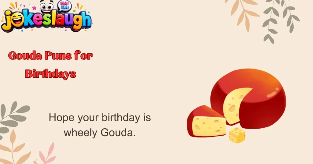 Gouda Puns for Birthdays
