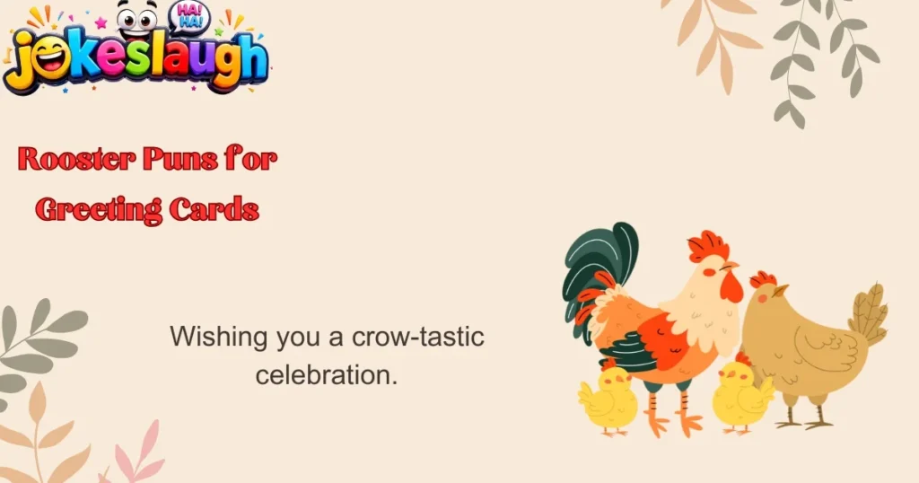 Rooster Puns for Greeting Cards